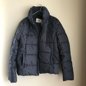 Navy Blue Puffy Jacket